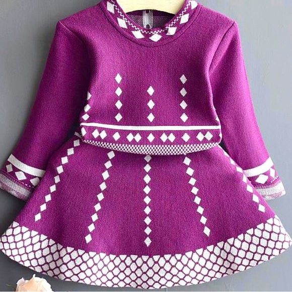 Girls fall/winter long sleeve dress - Picture 4 of 9